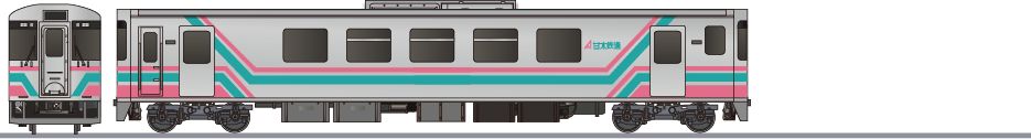 甘木鉄道　ARe500形の側面イラスト