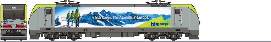 BLSカーゴ　ELL193形　「アルピニスト」(BLS Cargo ELL193)の側面イラスト