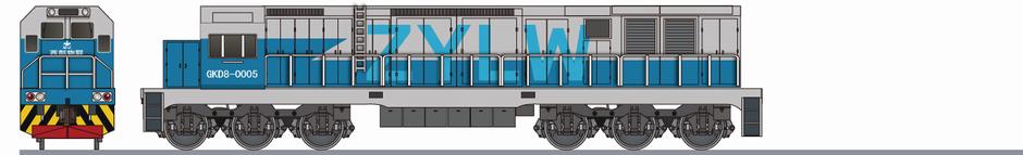 江油長城特殊鋼 GKD3B形0005(Changcheng Steel GKD3B)の側面イラスト
