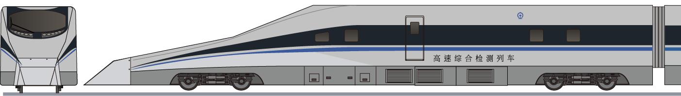 中国鉄路　CRH380AM型　「青銅剣」 (China Railway CRH380AM Bronze Sword)の側面イラスト