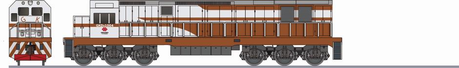 国家能源集団 GKD3B形1004(CHN Energy GKD3B)の側面イラスト