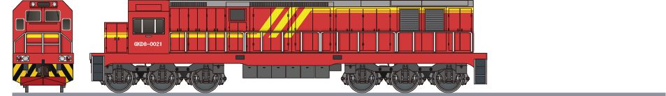 徳勝集団 GKD3B形(Desheng Group GKD3B)の側面イラスト
