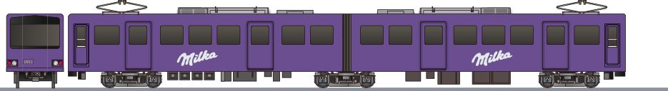 江ノ島電鉄　1000形　「ミルカチョコレート」1989の鉄道アイコン