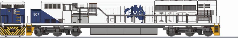 FMG　SD90MAC(FMG SD90MAC)の側面イラスト