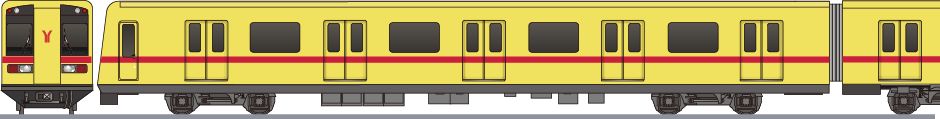 広州地下鉄　1号線　A1形(Guangzhou Metro Line1 A1)の側面イラスト