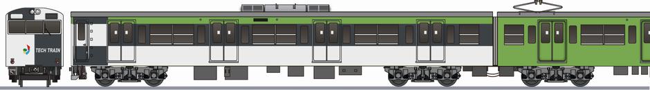 国鉄　103系　「テックトレイン」の鉄道アイコン