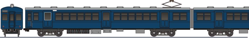 国鉄　51系　福塩線色の鉄道アイコン