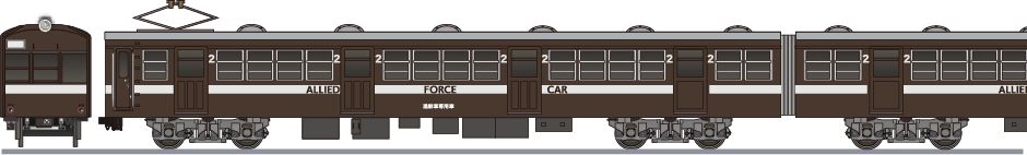 国鉄　63系　進駐軍専用車の鉄道アイコン