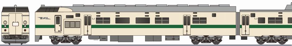 国鉄　715系0番台の側面イラスト