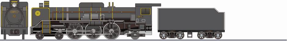 国鉄　C57形　お召し機の鉄道アイコン