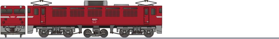 国鉄　ED93形の側面イラスト