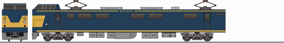 国鉄　クモヤ191形　電気検測車の側面イラスト