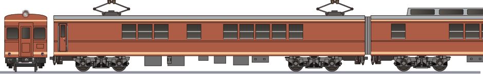 国鉄　クモヤ493系　交直流架線試験車の鉄道アイコン