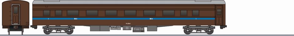 国鉄　マイネ41形　一等寝台車の鉄道アイコン