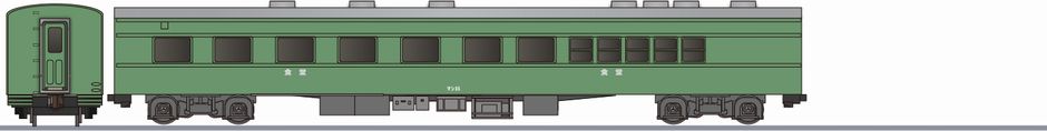 国鉄　マシ35形　食堂車の鉄道アイコン