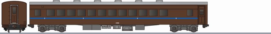 国鉄　スロ60形　二等車の鉄道アイコン