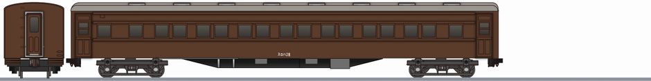 国鉄　スロハ38形　二等三等車の鉄道アイコン