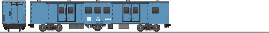 国鉄　ヤ200形　横圧試験車　改造車の鉄道アイコン
