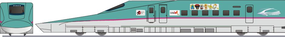 JR東日本　E5系　新幹線　「東北デスティネーションキャンペーン」2021の鉄道アイコン