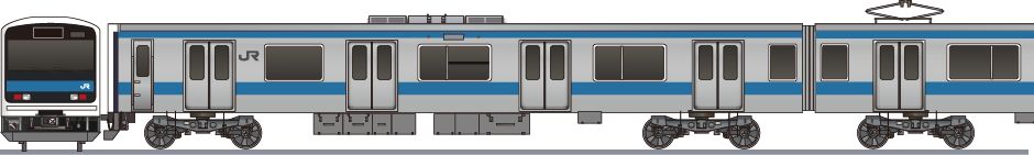 JR東日本　209系901　試作編成の側面イラスト