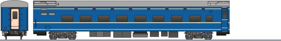 JR東日本 24系オロネ25形 「北斗星」 | ペパるネット～ペーパークラフト電車図鑑～