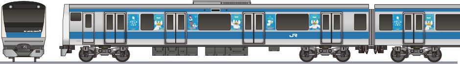 JR東日本　 E233系1000番台　京浜東北線　「ポケモンスタンプラリー2024」の鉄道アイコン