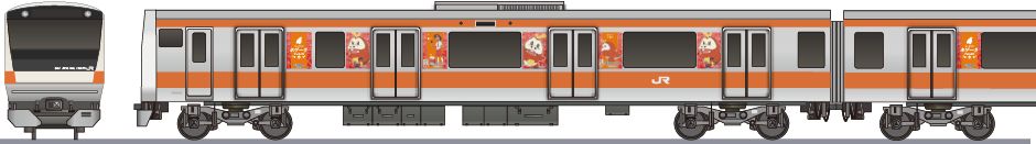 JR東日本　E233系0番台　中央線　「ポケモンスタンプラリー2024」の鉄道アイコン