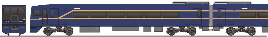 JR東日本　253系1000番台　新塗装の側面イラスト