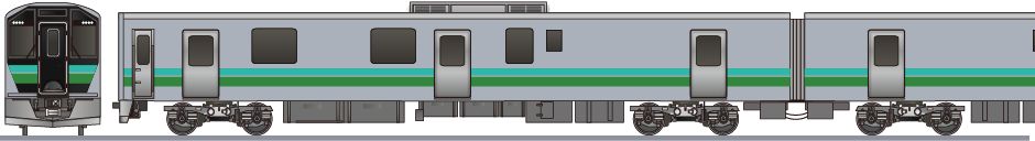 JR東日本　HB-E220系　片運転台車の鉄道アイコン