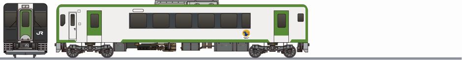 JR東日本　キハ100形　復刻色の鉄道アイコン