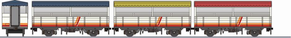 JR東日本　トラ90000形　只見線トロッコ列車の鉄道アイコン