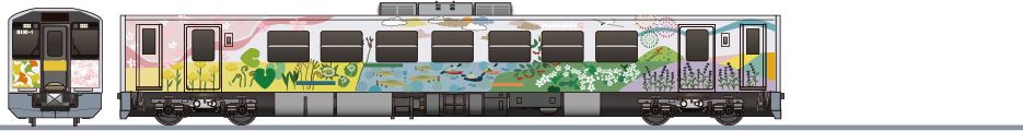 JR北海道　H100形　根室線ラッピングの鉄道アイコン