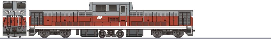 JR貨物　DD51形　試験塗装案4の側面イラスト