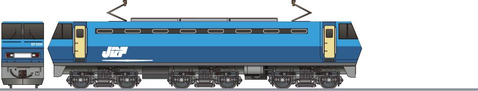 JR貨物　EF200形　試験塗装案1の鉄道アイコン