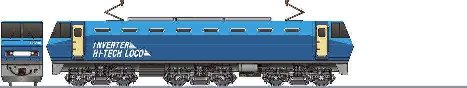 JR貨物　EF200形　試験塗装案2の鉄道アイコン