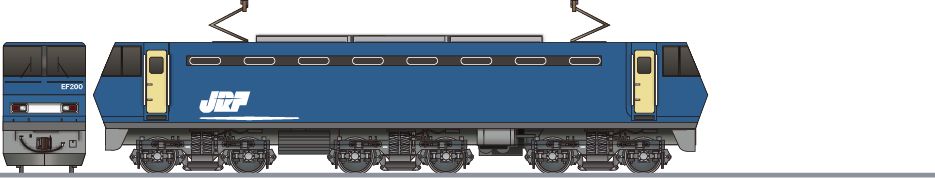 JR貨物　EF200形　試験塗装案3の鉄道アイコン