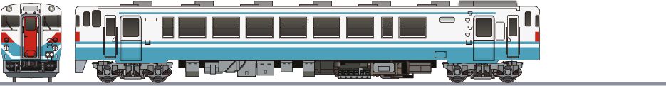 JR四国　キハ40形　警戒色の鉄道アイコン