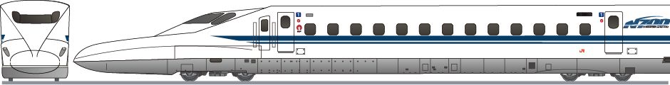 JR東海　N700系　新幹線　「開業60周年記念」　安城市の鉄道アイコン