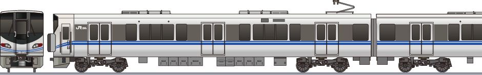 JR西日本　227系　塗装案1の側面イラスト