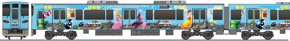 JR西日本　323系　「USJスーパーマリオ」の鉄道アイコン