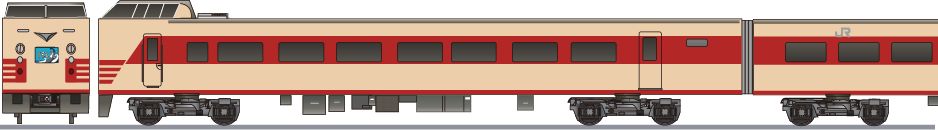 JR西日本　381系　「くろしお」　国鉄色の鉄道アイコン