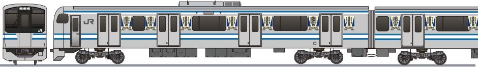 JR東日本　E217系　「横須賀線開業130周年」の鉄道アイコン