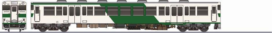 JR西日本　キハ23形　越美北線色の鉄道アイコン