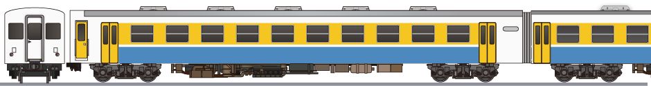 JR西日本　キハサ34形　氷見線色の鉄道アイコン