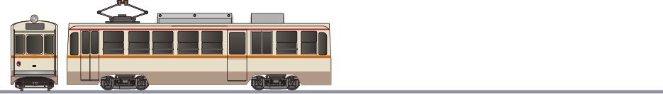 鹿児島市交通局　500形　3代目標準色　細帯の鉄道アイコン