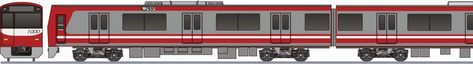 京急電鉄　1000形23次車の側面イラスト