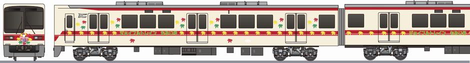 神戸電鉄　5000系　「ジョイフルトレインもみじ号」の鉄道アイコン