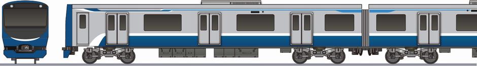 高松琴平電鉄　2000形（2代目）　デザイン案3の側面イラスト