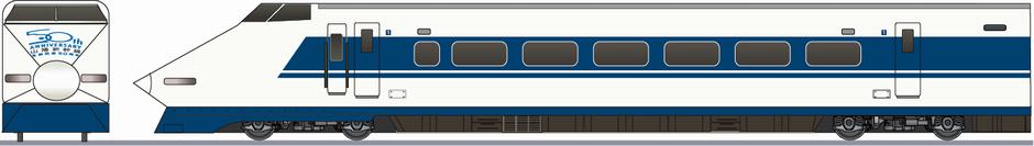 京都鉄道博物館　100系　新幹線　「山陽新幹線全線開業50周年」の鉄道アイコン