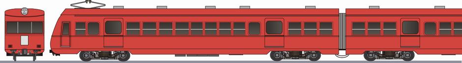 名古屋鉄道　モ3400形　後期色の鉄道アイコン